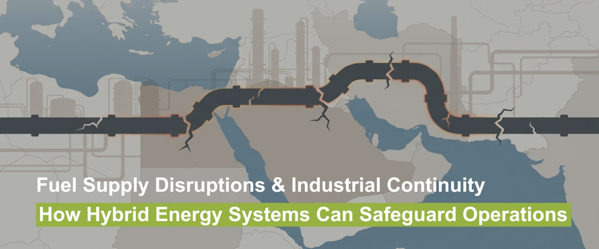 A Middle East map background featuring a cracked industrial fuel pipeline to illustrate global fuel supply disruptions and energy risks.
